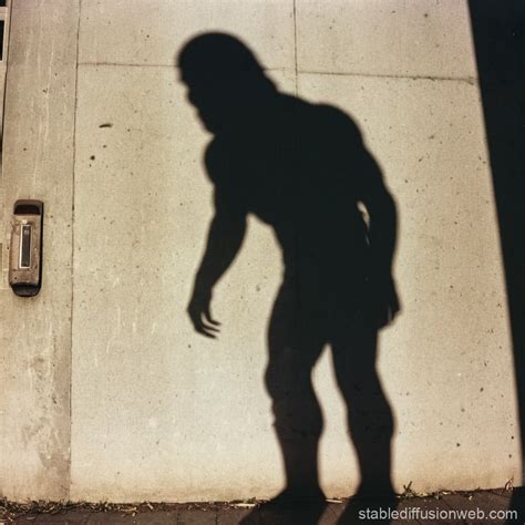 A Mysterious Shadow Monster Stable Diffusion Online