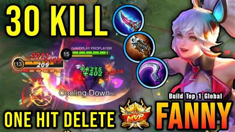 Kills Fanny One Hit Delete Build Top Global Fanny Mlbb Youtube