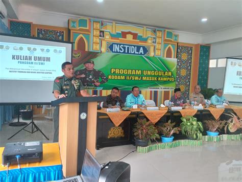 Program Unggulan Kodam Ii Sriwijaya Masuk Kampus Dandim Ls