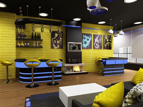 gaming cafe on Behance