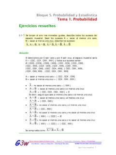 Ejercicios resueltos Bloque 5 Probabilidad y Estadística