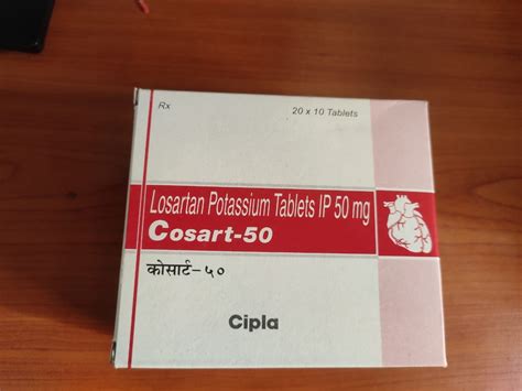 50 Mg Losartan Potassium Tablets Ip Prescription Treatment