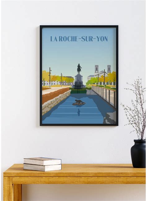 Affiche Ville La Roche Sur Yon Affiche Art LAfficherie