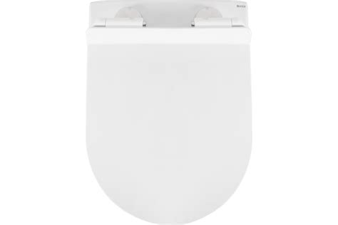 Унитаз подвесной безободковый белый с сиденьем с микролифтом BOND F01 ...