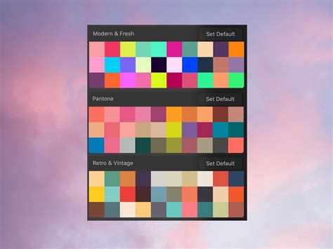 Procreate Color Palette 68 Photo