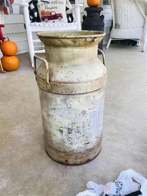 Before And After How To Transform A Vintage Metal Milk Can My