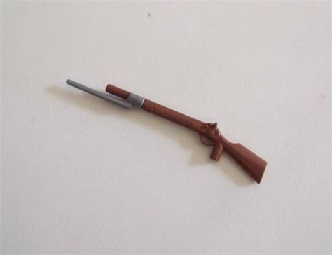 PLAYMOBIL B2143 WESTERN SOLDATS Fusil Marron Clair avec Baïonnette