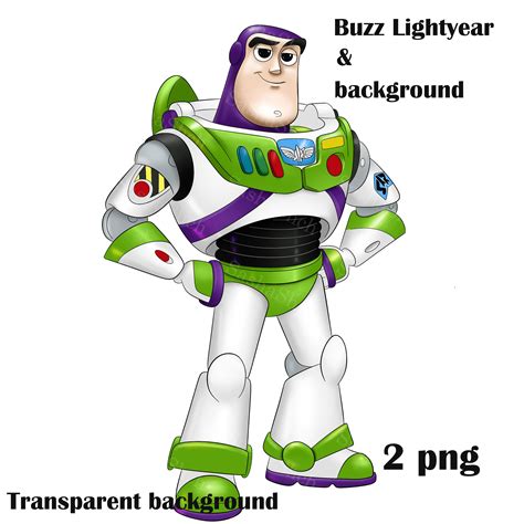 Buzz Lightyear PNG Digital Product Color Illustrations Buzz