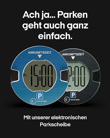 Ooono P Disc No Elektronische Parkscheibe Mit Zulassung F Rs Auto