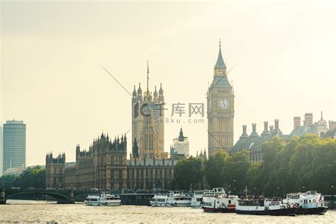 英国伦敦威斯敏斯特宫和钟楼高清摄影大图 千库网