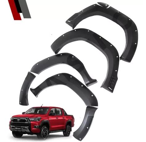 Kit Extensiones Tapabarros Trd Toyota Hilux Rocco 2019 2021 Cuotas