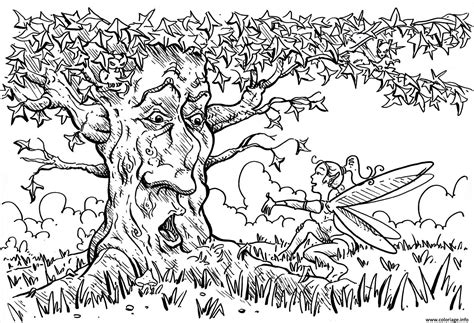 Coloriage Pour Adultes Arbre Jecolorie