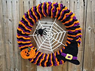 18 Halloween Crochet Wreaths Free Crochet Patterns