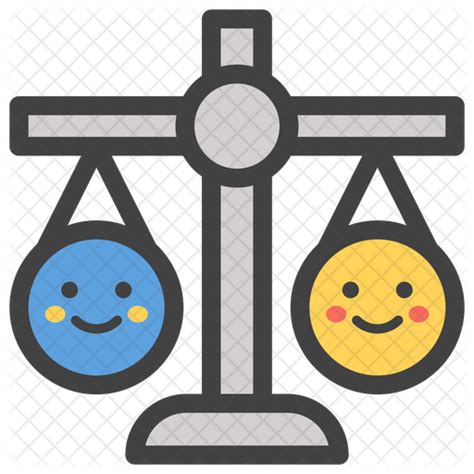 Balance Scale Emoji Icon Download In Colored Outline Style