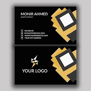 Gold Business Card Design PNG Transparent Images Free Download | Vector ...