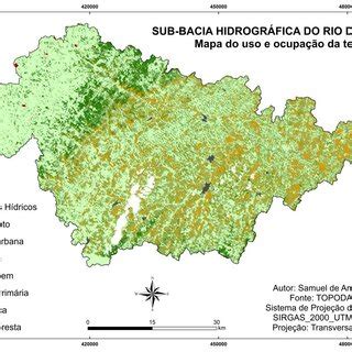 Uso e ocupação da Terra na Sub Bacia Hidrográfica do Rio das Almas