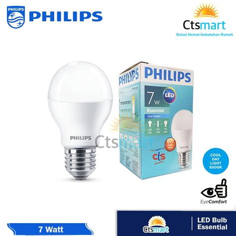 Jual Philips Lampu Led Essential W Watt Putih Shopee Indonesia