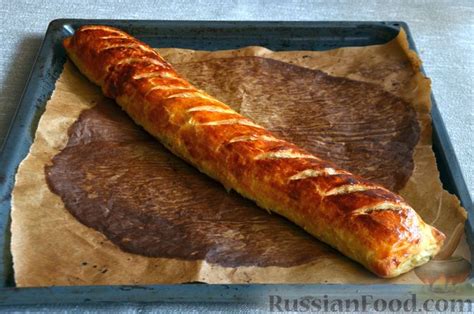 Рецепт: Штрудель с мясным фаршем на RussianFood.com