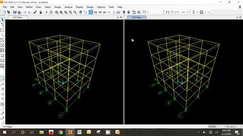 SAP2000 Desain Portal Beton Bertulang 3D Part 1 YouTube