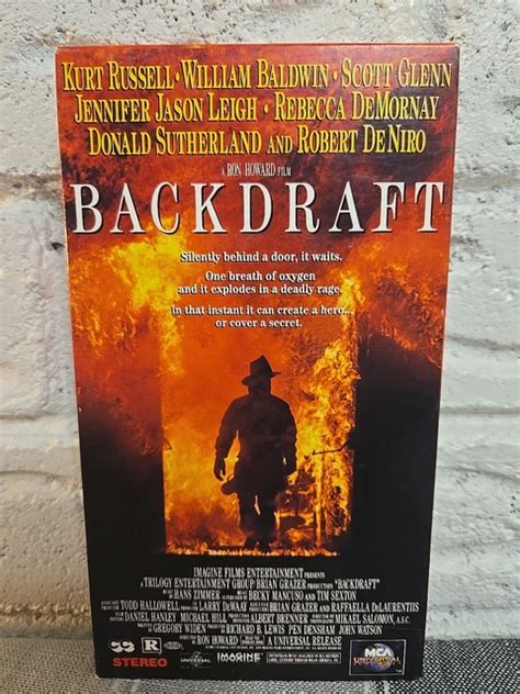 BACKDRAFT 🚒 1991 Vhs Kurt Russell William Baldwin Robert De Niro $6.99
