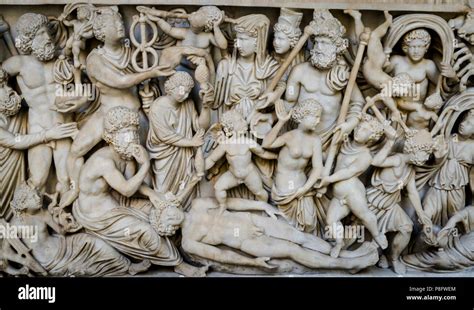 Roman High Relief Sculpture National Archaeological Museum Naples