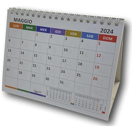 Calendario Da Tavolo Triangolare Spiralato Pezzo Colors X