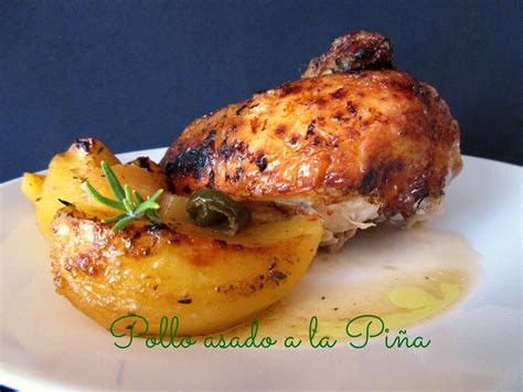 POLLO ASADO A LA PIÑA COCINA CON REINA