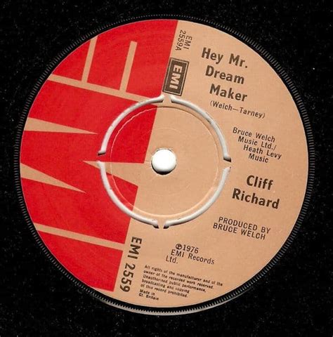 Cliff Richard Hey Mr Dream Maker Vinyl Record 7 Inch Emi 1979