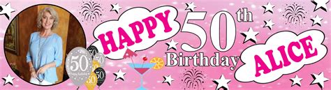 50th Birthday Party Banner 9 - €14.99 : Personalised Party Banners