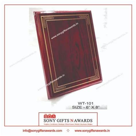 Wooden SGA WT 101 RED GLOSSY DESIGN AWARD CERTIFICATE PLAQUE TROPHY At