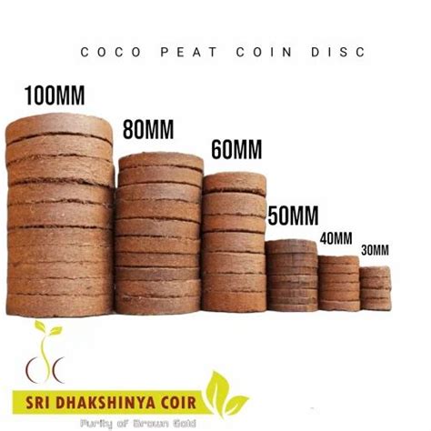 Brown Round Coco Pith Coin Disk Packaging Type Loose At Rs Piece