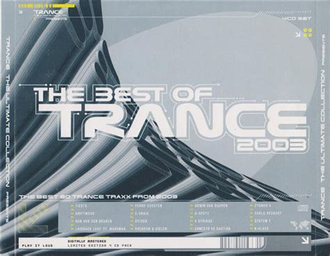 The Best Of Trance 2003 2003 Cd Discogs