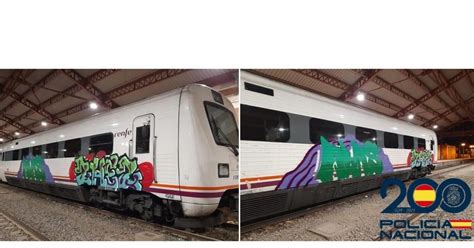 Dos Grafiteros Detenidos Por Pintadas Un Tren En Medina Del Campo