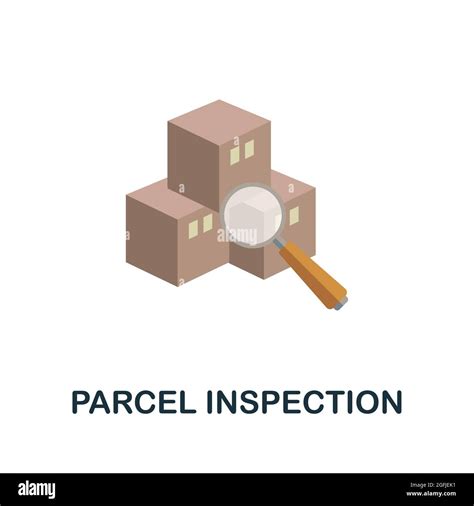 Parcel Inspection Flat Icon Simple Sign From Logistics Collection