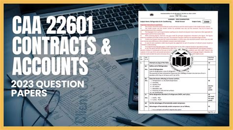 CAA 22601 Contracts Accounts 2023 Paper Model Answer Paper