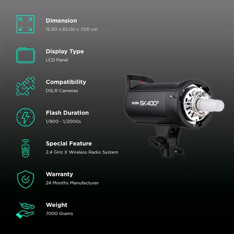 Buy Godox SK400II Kit Flash Light 2 4G Wireless X System Online Croma