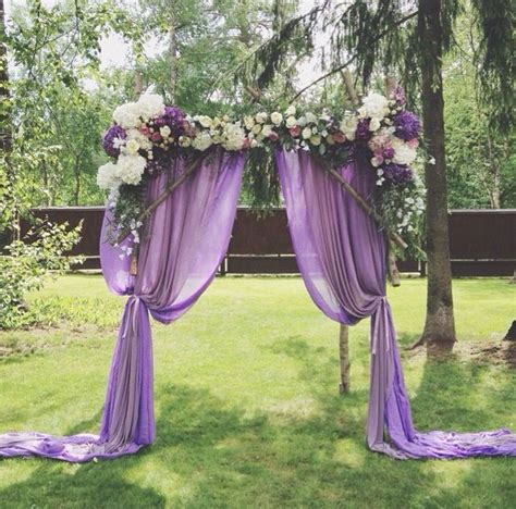 Beautiful Purple Arch Purple Wedding Theme Wedding Arch Purple And Green Wedding