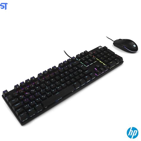 Kit Teclado E Mouse Usb Gaming Membrana Gm Hp Preto Sobraltech