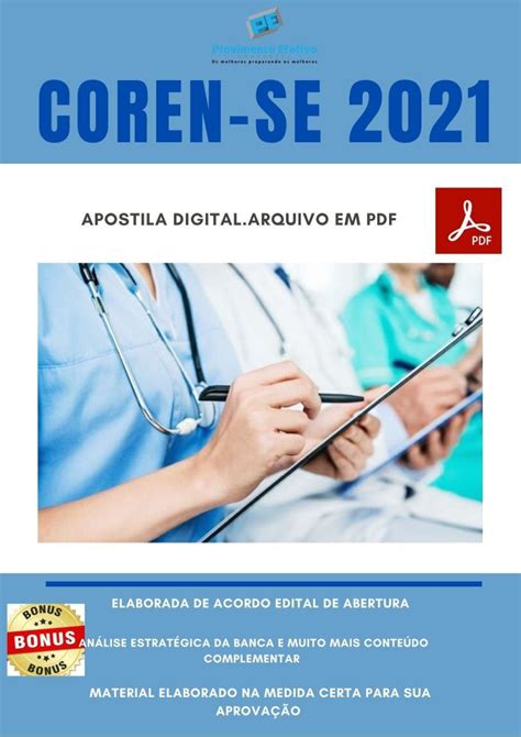 Provimento Efetivo Concursos Apostila Concurso COREN SE 2021