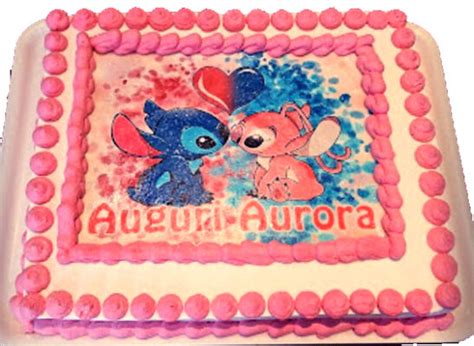 Ostia Per Torta Senza Glutine Rettangolare Lilo E Stitch