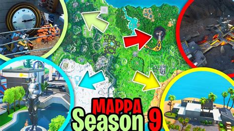 TUTTI I SEGRETI Della MAPPA Della SEASON 9 Fortnite ITA YouTube