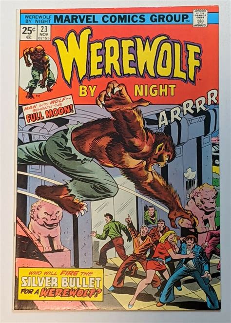 Werewolf By Night 23 Nov 1974 Marvel VF 7 5 Comic Books Bronze