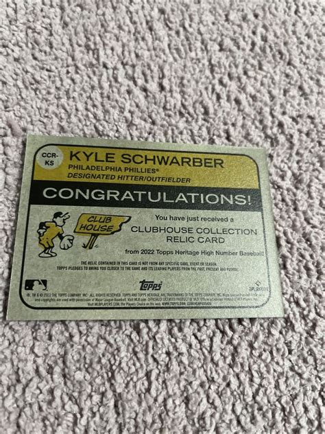 2022 Topps Heritage High Number Clubhouse Collection Relic Kyle