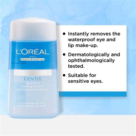 Loreal Paris Gentle Lip And Eye Make Up Remover 125ml Dermo