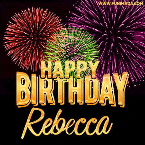 Happy Birthday Rebecca GIFs - Download on Funimada.com