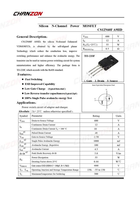 Irfp460 Mosfet Pinout Datasheet Equivalent Circuit And 56 Off