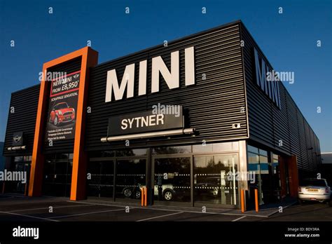 Bmw Sytner Mini Car Showroom And Forecourt Stock Photo Alamy