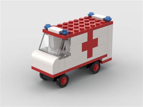 Lego Moc Simple Ambulance By The0 Rebrickable Build With Lego