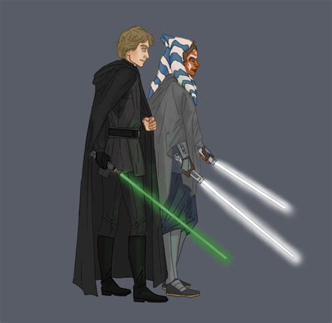 Luke Skywalker and Ahsoka Tano by Rolfwolf on DeviantArt