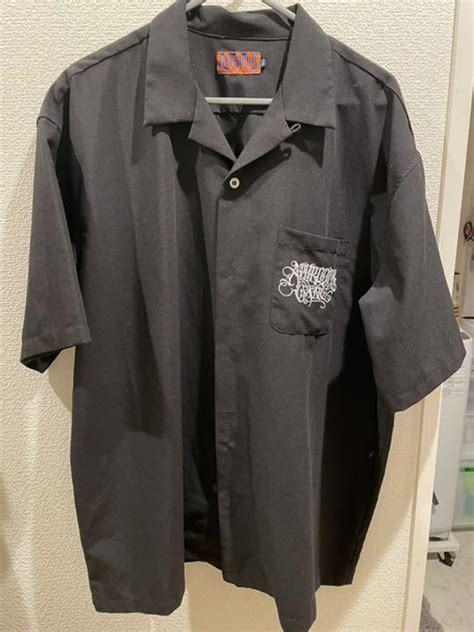 32％割引ブラック系lワンピなど最旬ア！ 舐達麻 Classic Logo Open Collar Shirt Tシャツカットソー半袖